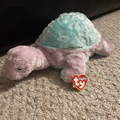 #ad Ty Baby Peekiepoo Pastel Turtle Rattle 10quot; TySilk Plush Stuffed Animal With Tags $24.99