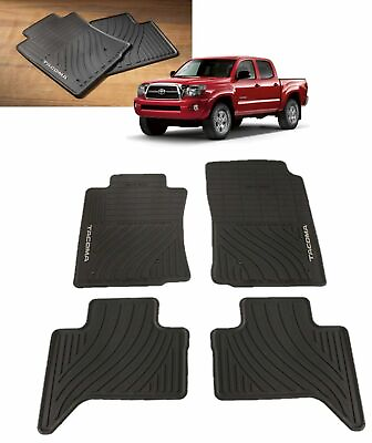 #ad 2005 2011 Tacoma Floor Mats All Weather Mats DOUBLE CAB Toyota PT908 35002 02 $79.15