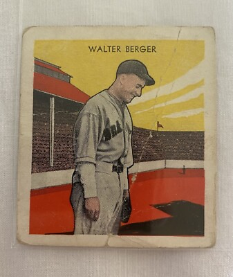 #ad Walter Wally Berger 1933 Tattoo Orbit Chewing Gum Baseball Card Boston Braves $55.00