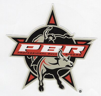 #ad Professional Bull Riders PBR Rodeo Logo Window Laptop Vinyl Decal Multiple Sizes $2.99