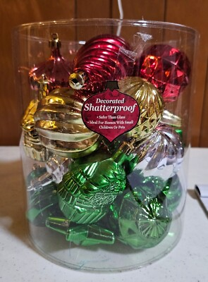 #ad Assorted Shatterproof Holiday Ornaments $4.00