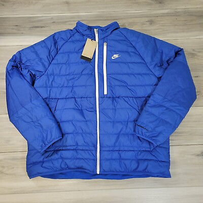 #ad Nike Jacket Men#x27;s 2XL Blue TF RPL Legacy Puffer New $99.88