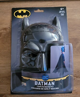 #ad Batman Cape amp; Mask Hero Kids Costume Set DC Justice League Imagine by Rubies New $15.00