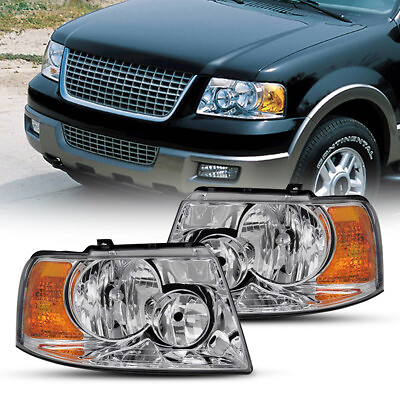 #ad Fit 2003 2004 2005 2006 Ford Expedition Headlights Replacement Lamp 03 04 05 06 $78.84
