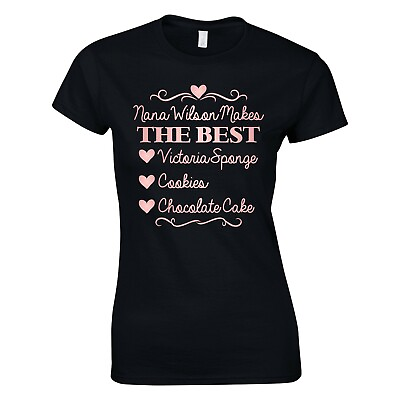 #ad Personalised Grandma Makes the Best Custom T Shirt Grand Mother Auntie Cook Gift GBP 8.99