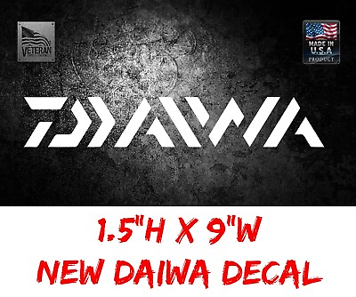 #ad X5 Daiwa Logo white Decal Rod Spinning Reel Fishing Saltist Bass Tatula USDM 010 $8.99
