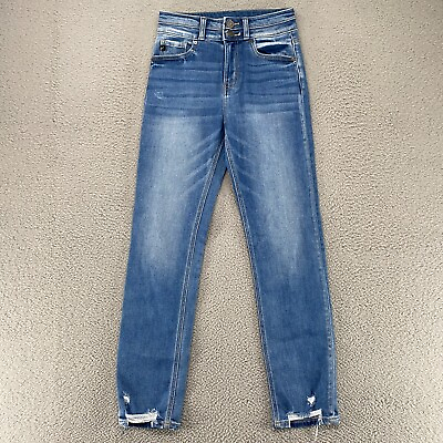 #ad Kancan Straight Jeans Womens 1 24 Cadence Slim Ultra High Rise Stretch Denim $17.46