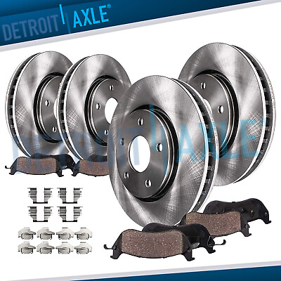 #ad Front amp; Rear Rotors Brake Pads for Ford Crown Victoria Mercury Grand Marquis $175.10