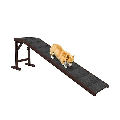 #ad PawHut Dog Ramp for Bed Pet Ramp for Dogs with Non Slip Carpet and Top Platf... $127.19