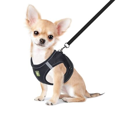 #ad FEimaX Dog Harness and Leash Set No Pull Breathable Soft Mesh Puppy Vest Harnes $15.67
