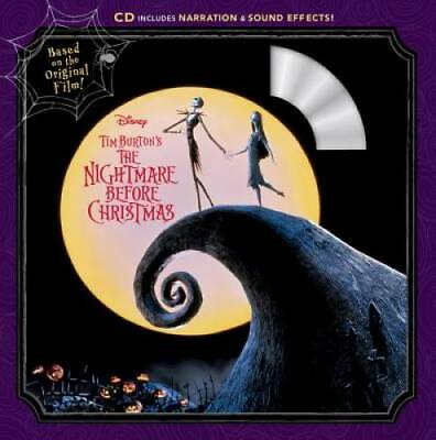 #ad Tim Burton#x27;s The Nightmare Before Christmas Book amp; CD Paperback GOOD $4.23