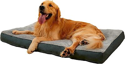 #ad Large Dog Beds for Dog Crate Bed with 35quot;L x 22quot;W x 3.5quot;TH $35.58
