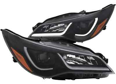 #ad Anzo USA 121518 Black Clear Plank Style Projector Headlight Assembly Pair NEW $389.00