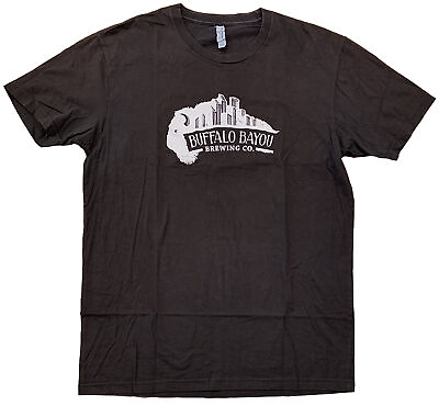 #ad Buffalo Bayou Brewing Company T shirt Size Large Brown Drown Ideology In Beer $19.85