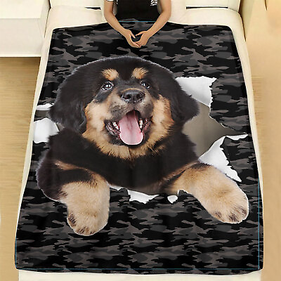 #ad Dog Black Fleece Blanket Gift Dog Lover Special Gift For Birthday Xmas Holid $70.99
