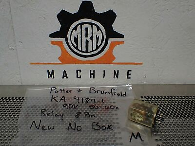 #ad Potter amp; Brumfield KA 4187 1 90V 50 60C Relay 8 Pin New Old Stock $12.99
