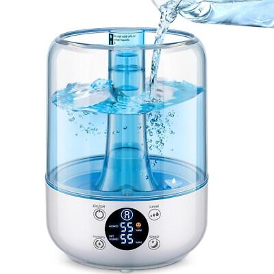 #ad Humidifiers For Bedroom 3 Times Fog Coverage 3.2L Ultrasonic Cool Mist $26.39