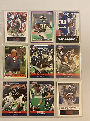 #ad New York Giants 18 Card Lot Free Shipping Actual Photos Of Cards For Sale NFL $2.99