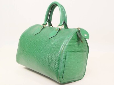 #ad Louis Vuitton M43014 LV Hand Bag Speedy 25 Greens Epi Used 231114T $297.68