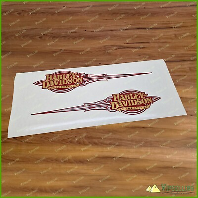 #ad 1950 Harley Davidson Classic Flames Gas Fuel Tank Premium Tape Decals Stickers $43.70