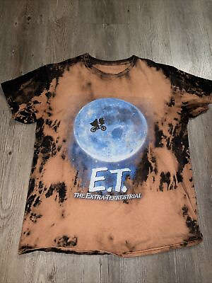 #ad Vintage ET The Extra Terrestrial T Shirt Mens Size M 38” Chest Beach Dye Retro $33.95