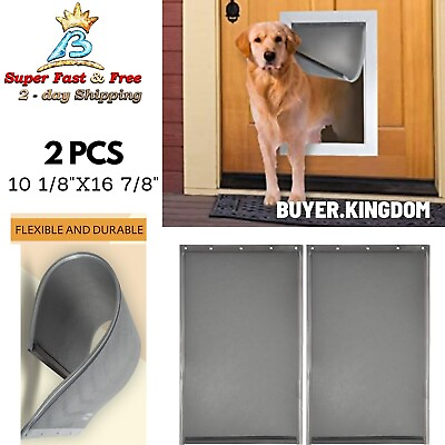 #ad 2 Large Pet Door Flap Replacement For PetSafe PAC11 11039 In Wall Pet Dog Doors $55.50