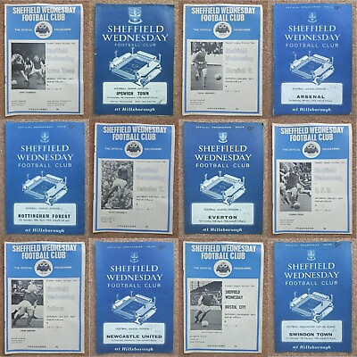 #ad Programme Sheffield Wednesday Football Programmes 1967 to 1972 Various GBP 3.25