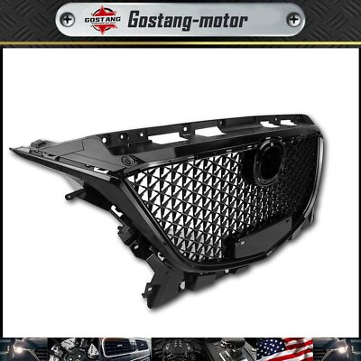 #ad Front Grille Grill For Mazda 3 Axela 2014 2015 2016 Black Honeycomb Style $90.99