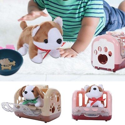 #ad Kids Dog Pet House Care Pretend Playset Plush Toy Play Set Puppies Toy Toddler $27.99