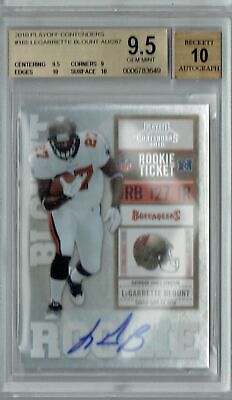 #ad BGS 9.5 Legarrette Blount 2010 Playoff Contenders #165 Rookie Card w 10 Auto $99.99