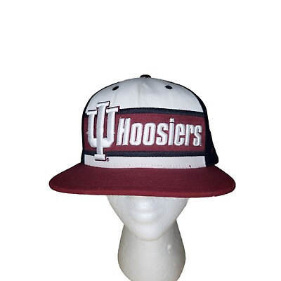 #ad NCAA Zephyr Adjustable Strap Hat Indiana Hoosiers One Size Maroon White $15.99