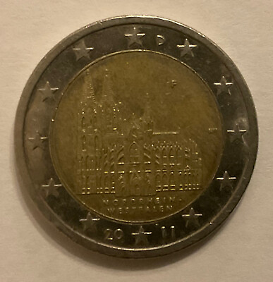 #ad The €2 euro coin was issued in 2011 quot;Fquot; for Cologne Cathedral of Germany GBP 3.60