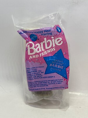 #ad 1994 McDonalds Happy Meal Toys Barbie amp; Friends Doll #5 Locket Surprise Barbie $14.03