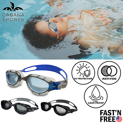 #ad Swimming Goggles Comfortable Adult Anti Fog UV Protection Swim Glasses $17.99