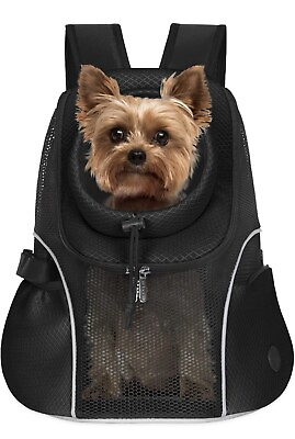 #ad Pet Carrier Dog Cat Front And Back Ventilated Mesh Travel Backpack Adjustable $10.00