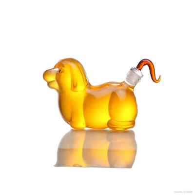#ad dog shaped men gift lead free glass wine bottle 150ml barware whiskey decanter $23.00