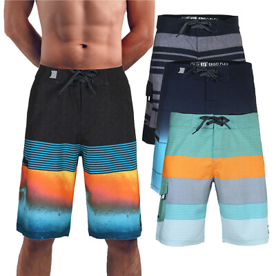 #ad Beautiful Giant Men#x27;s Lightweight Fast Dry Swimwear Board Shorts with Stretch $16.09