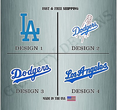 #ad Los Angeles Dodgers MLB Baseball Sticker Vinyl Decal Car Bumper Water Resistant $4.49