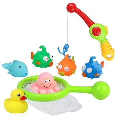 #ad Bathtub Toy Fishing Game Water Pool Toys 8 Pack X001H7DPNP $8.00