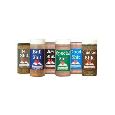 #ad Big Cock Ranch Big 6 Sampler Pack of 6 Seasonings with 1 each of Bull Special $63.69