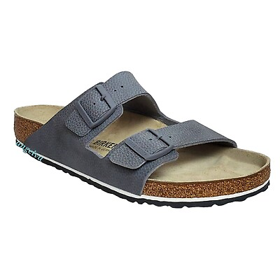 #ad Birkenstock mens Arizona slide sandals regular fit desert gray straps buckle $85.36