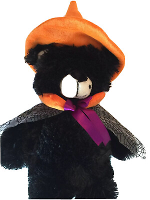 #ad Publix HALLOWEEN Plush Bear Dressed as a WITCH 18” w Hat amp; Spider Web Cape 2010 $13.00