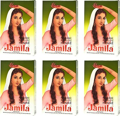#ad 6 PACKS 100g Jamila Pure Henna Powder Hair Dye Quality Mehendi 2023 crop $30.00