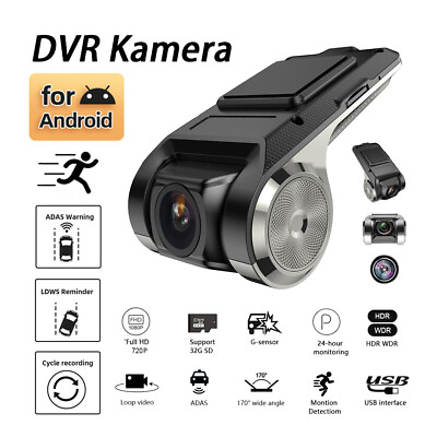 #ad Mini Car DVR Camera ADAS HD Video Recorder Dash Night vision Cam for Android US $19.37
