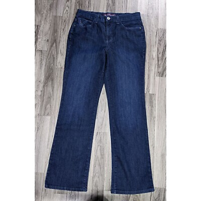 #ad Gloria Vanderbilt Womens Size 8 Average Alana Bootcut Embroidered Studs Jeans $20.40