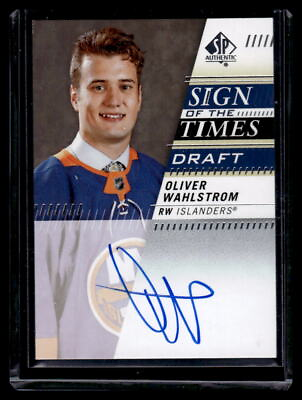 #ad Oliver Wahlstrom 2019 SP Authentic Sign of the Times Draft Auto #SOTTD OW $19.95