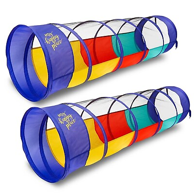 #ad Kiddey Multicolored Play Tunnel for Kids 6amp;#8217; amp;#8211; Crawl and Explore Te $69.69