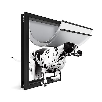 #ad XL Dog Door for Exterior Doors: Heavy Duty Aluminum Doggie Door Extreme Weat... $189.25
