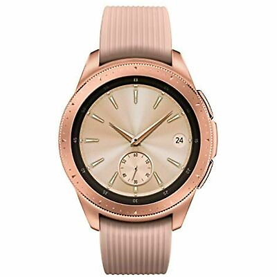 #ad Samsung Galaxy Watch Sm R810nzdaxar 42mm Rose Gold Case Classic Pink Beige Band $35.61