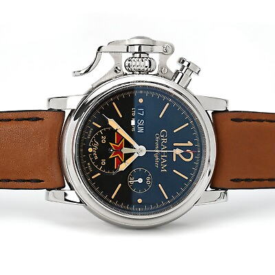 #ad Graham Chronofighter Vintage Republic of China Wristwatch 2CVAS.B12A Limited $4515.00